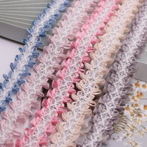 1yard 2.5CM Embroidered Ribbon Clothing Sewing Accessories DIY Trims Handmade Wraping Decoration Webbing Gifts