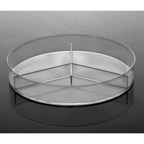10pcs/lot 90mm Laboratory analysis Disposable Plastic Polystyrene Petri Dishs 3 well,Sterile