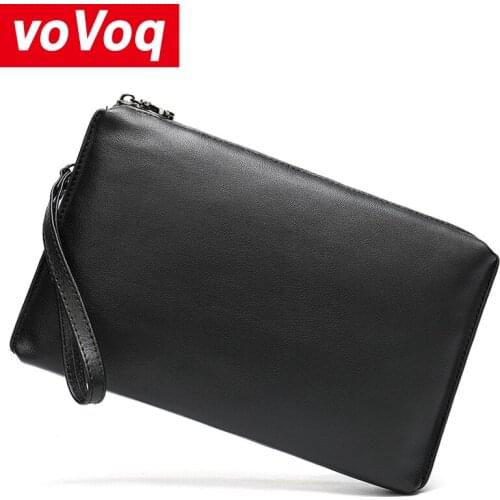 2020 New Mens Vertical Mobile Phone Bag Genuine Leather Zipper Wear Handbag Purse Soft Leather Mens Wallet Quality Assurance