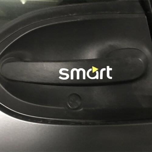 4PCS Car Sticker For Smart Fortwo Forfour 453 451 450 Roadster Crossblade City-Coupe City Cabrio Car Accessories