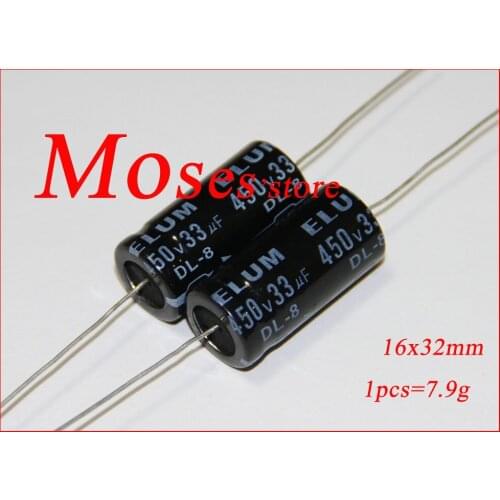 450v 33uf 100% Original New Axial electronic component Capacitor Capacitance 16x32mm (50pcs)