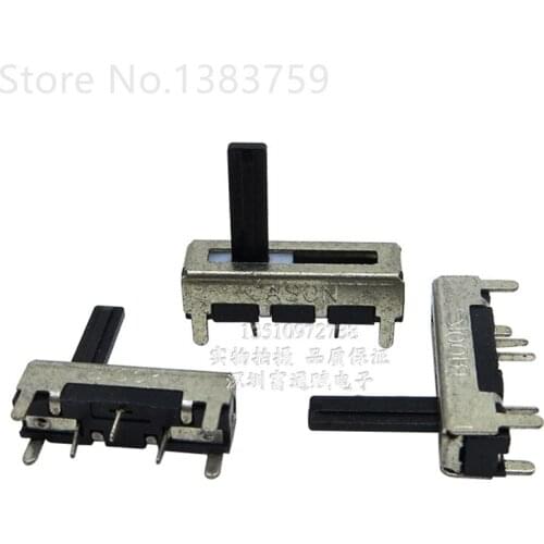 5pcs Car audio with straight slide potentiometer single B100K handle 10MM