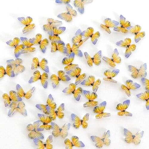 7x9mm Acrylic nail Rhinestones Butterfly Nail Art Decorations DIY Rhinestones Accessories Crystal Manicure Tools 7PCS