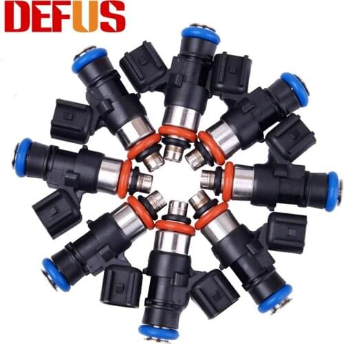 8pcs 0280158051 650CC Fuel Injector With Plugs Connector For Modified Car 12 holes High Performance Nozzle Injection Bico NEW