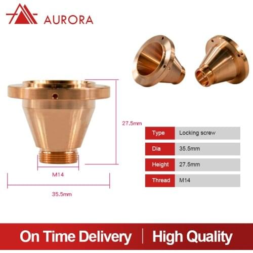 Laser Nozzle Adapter Diameter 28mm Thread M14 Height 27mm Fiber Laser Nozzle Base Lock Nut Bullet holder