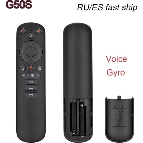 G50S Wireless Fly Air Mouse Voice IR Learning Microphone Gyroscope Smart Remote Control 2.4G G50 For X96 MAX VS G10S G30S
