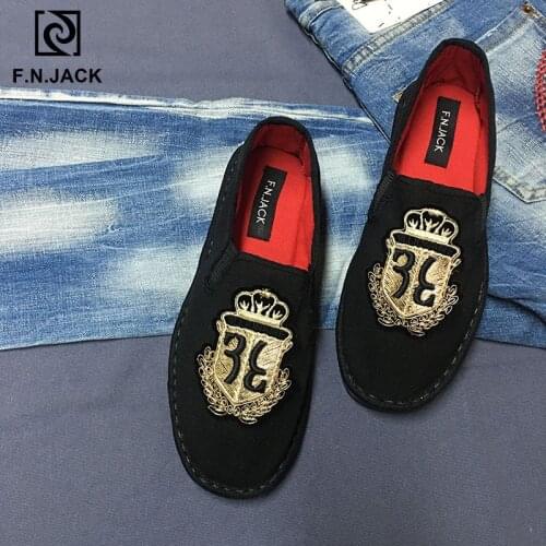 F.N.JACK Sneakers Shoes men Espadrille Canvas Loafers Scarpe uomo Zapatos de Hombre Tenis masculino Hard-wearing Mens flats