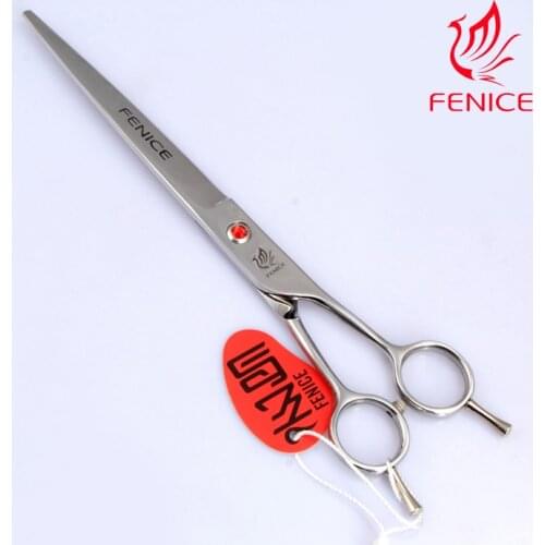 Fenice 7.0"/7.5"/8.0" Professional Pet Grooming Cutting Scissors Straight Cutting Shear