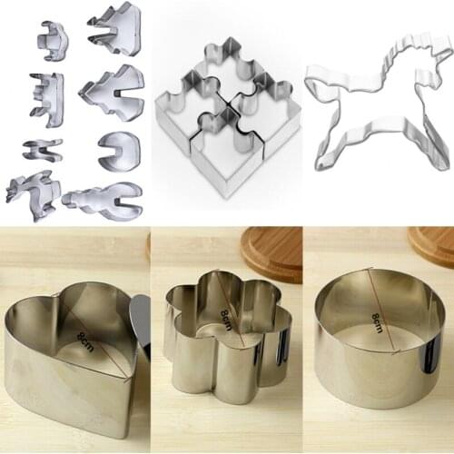 Star Heart Flower Cookie Biscuit Baking Cake Mould Stainless Baking Pastry Tools