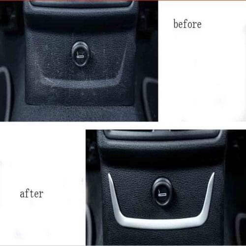 Car cigarette lighter decoration light circle For BMW X1 F48 2015 2016 20i 25i 25le