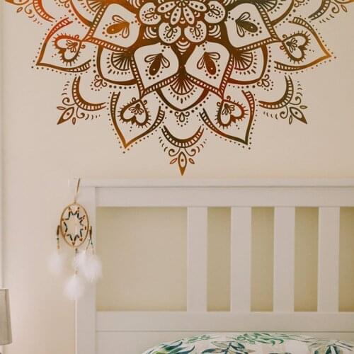 Creative 2 Colors Pure Lotus Wall Stickers for Living room Bedroom Dining Room Decoration Removable PVC Art Murals Home Decor