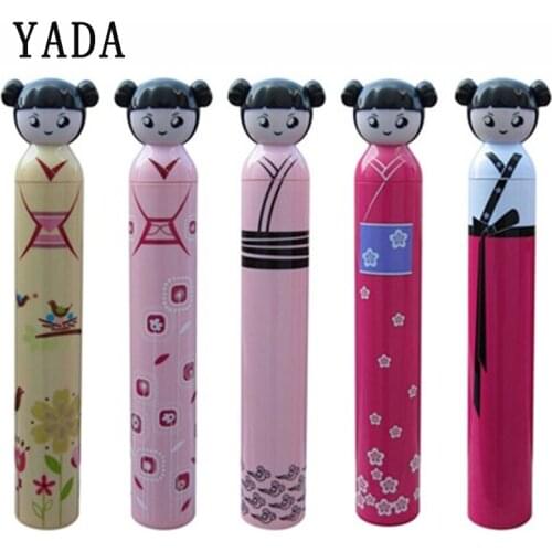 YADA Originality Cartoon Japan Girl A Doll Umbrella For Women Folding Wine Bottle Umbrella Rain Creative UV Mini Umbrellas YS852