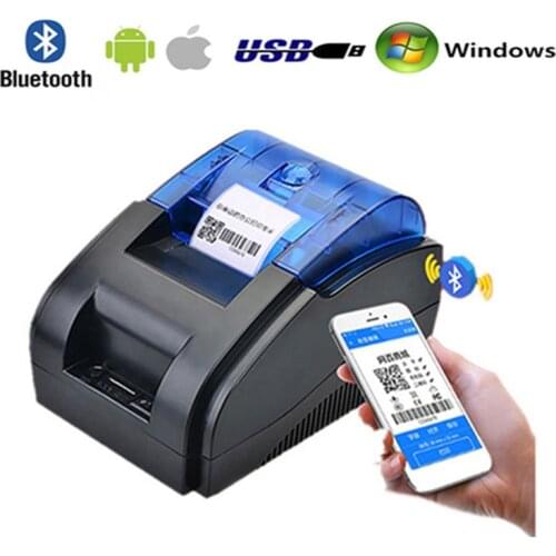 L58A Product Price Barcode QR Code Clothing Tag Milk Tea Food Jewelry Sticker Desktop USB Bluetooth Thermal Label Printer