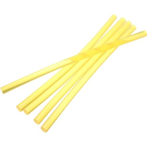 Mayitr 5Pcs Yellow Glue Stick Car Body Paintless Dent Repair Puller Tool Hot Melt Glue Sticks For Electric Glue Gun Craft Album