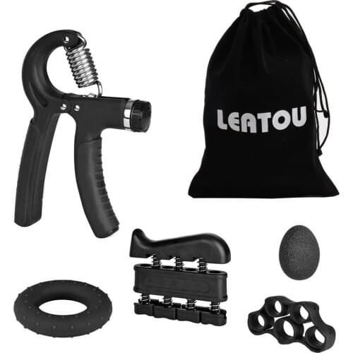 Resistance Bands Hand Grip Strengthener Set Workout Kit Forearm Training Ring Adjustable Hand Gripper Finger Pow Ball Stretcher