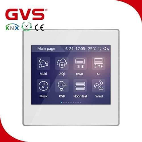 Latest KNX/EIB GVS K-Bus 3.5'' KNX Touch Screen KNX Touch Panel 3.5 Inch Slim Type in KNX smart Home automation System