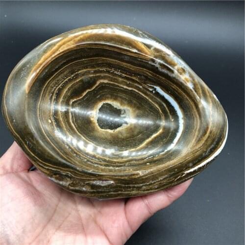 Wholesale natural ocean jasper ashtray ocean jasper bowls quartz crystal 004