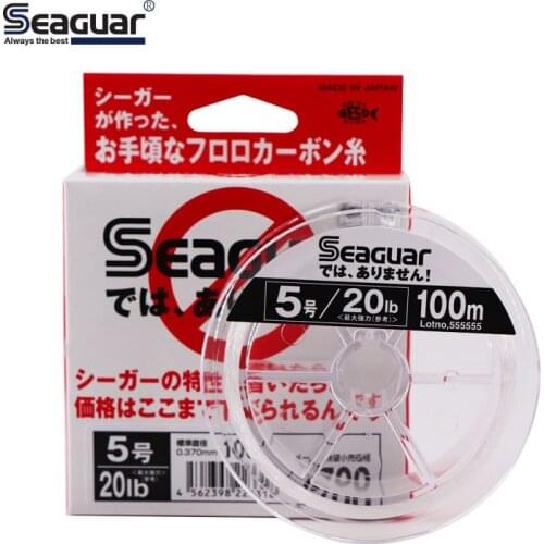 SEAGUAR White LABEL Original fishing line 4LB-20LB 100% FLUOROCARBON Fishing Lines 100M