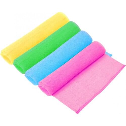 Body Cleaning Exfoliating Washcloth Elastic Shower Scrub Rubbing Massage Bath Towel Strap Bath