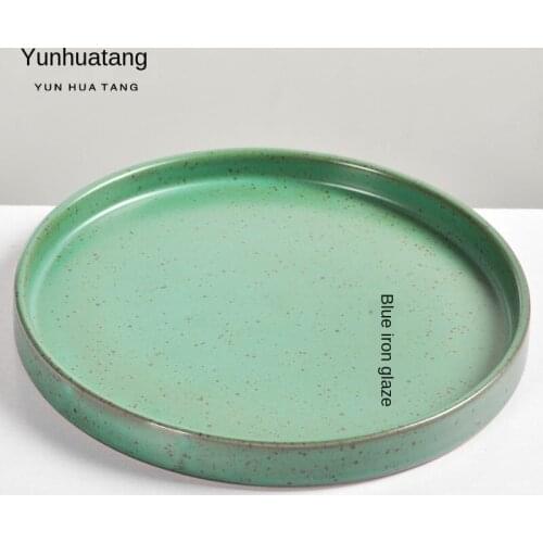 Tray Ceramic Pot Bearing S Tea Saucer Hu Dian Saucer Kung Fu Tea Water Dry-Bulb Disk Tea Tray Tea Table Gongfu Tea Set Pottery