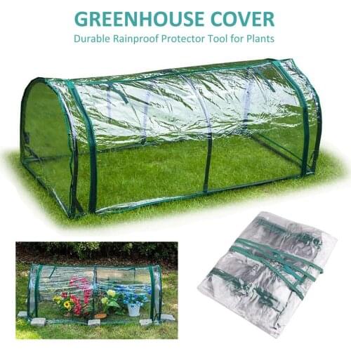 Garden Greenhouse PE Cover Plants Keep Warm Sunroom For Flowers Roll-up Windows Without Frame For Plants