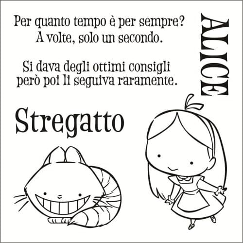 Italian text Transparent Silicone Clear Rubber Stamp Sheet Cling Scrapbooking DIY Cute Pattern Photo Album PaperCard Decor