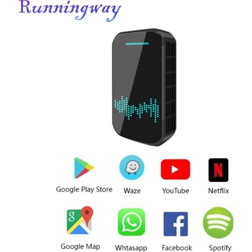 Runningway Android 7.0 Automotive Car Radio Undefined Carplay with System 2+32G Media Box for Car DVD Stereo Navigation GPS