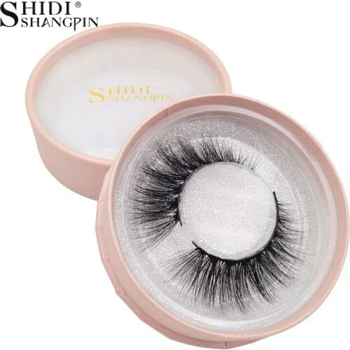 SHIDISHANGPIN hand made eyelashes 1 pair make up false eyelash natural long 3D mink lashes 1 box natural long eyelashes #73