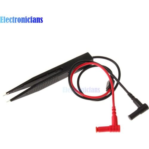 SMD Inductor Test Clip Probe Tweezers 250V For Resistor Multimeter Capacitor Meter Clip Probe For SMD Components Measure