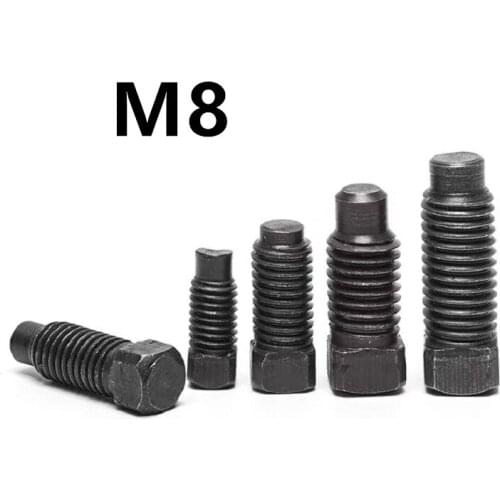 10PCS M8x16/20/25/30/35/40/45/50mm GB85 Square head set screw square head long cylindrical screw convex tail square head screw
