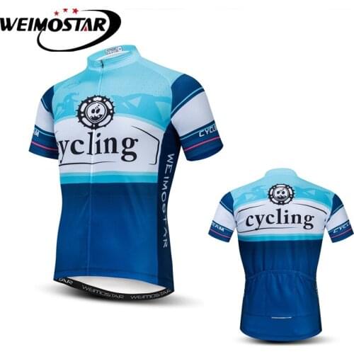 Weimostar Breathable Cycling Jersey Men 2019 Pro Team Bicycle Clothing Maillot Ciclismo Summer Men Quick Dry MTB Bike Shirt