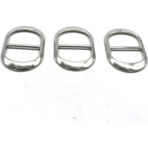 10Pcs Adjustor Triglides Slides 24mm For Strap Webbing Belt metal Buckles silver color