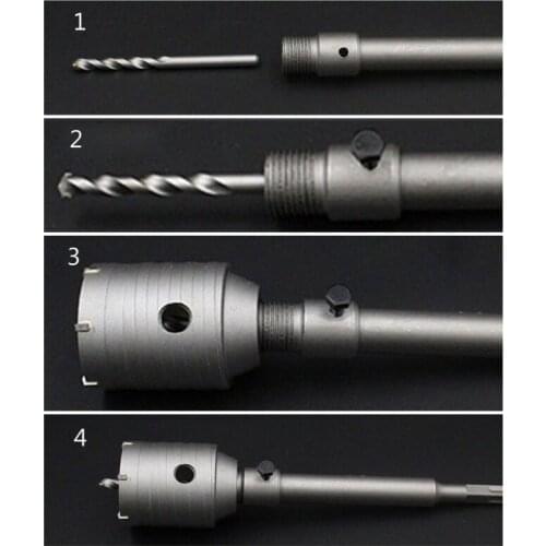 110/200/320mm Round Rod SDS Plus Shank Cutter Concrete Cement Stone