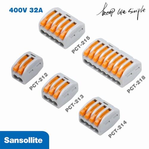 2-5pcs Electrical wire Connector fast home improvement cable Connection push in connectors splicing terminal block
