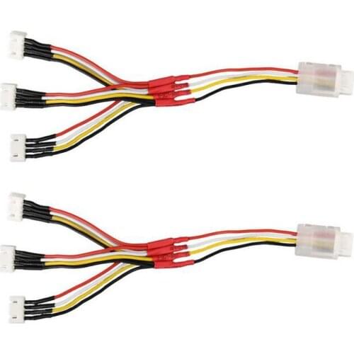 2PCS H117S 3100mAh Battery Charger Conversion 3-in-1 Charging Cable Charger Adapter for Hubsan Zino H117S Quadcopter Accessory