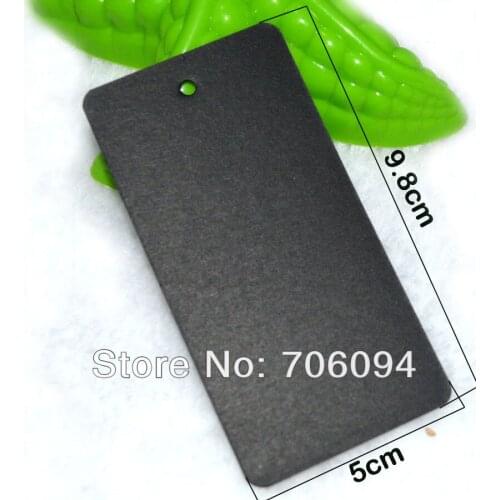 500pcs/lot,350gsm 5*9.8cm rectangle Black Blank Hang Tag Gift tag,Garment packing hang tag,custom logo tag need extra cost