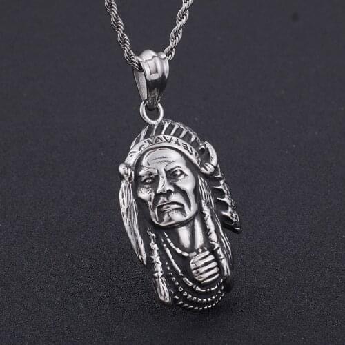 Ethnic style n European and American retro tribe legend chiefs men and women popular pendant