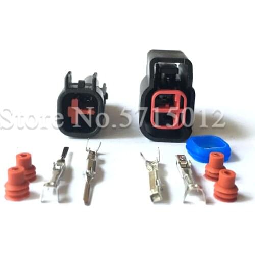 EV6 to EV1 car auto waterproof male female 2 Pin way fuel Injector Nozzle Plug connector for Chevrolet