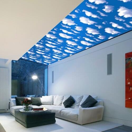 Blue Sky White Clouds Wall Sticker For Kids Baby Room Ceiling Roof Art Mural Home Decor Self-adhesive Floor Wall Decor Poster 18