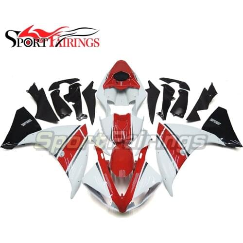 Injection Fairings For Yamaha YZF R1 09 10 11 YZF-R1 2009 - 2011 ABS PlasticFull Motorcycle Fairing Kit 50 Anniversary White Red