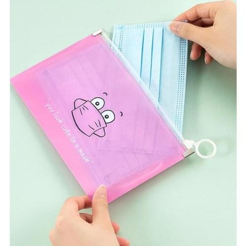 Disposable Mask Organizer Bags Dustproof Portable Sealed Bag Face Cover Storage Clip Facemask Holder Container