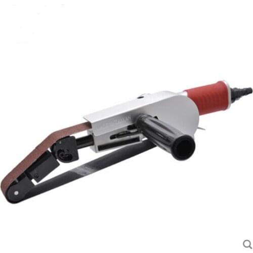 Pneumatic Round Tube Grinding Machine 30x540MM Abrasive Belt Polishing Machine Air Sander Grinder Industrial Metal Polisher