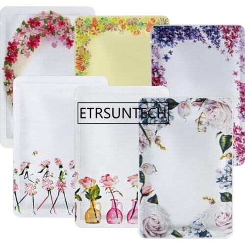 1000pcs/lot different size Colorful top open Foil Bags Food Pouches, Mylar Aluminum Foil Bags, Tea Pouches, mask bag wholesale