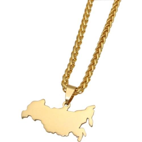 Russian Federation map pendant necklace , country map jewelry