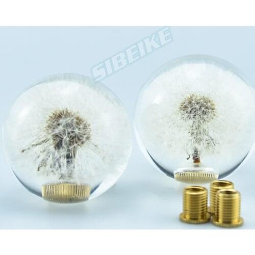 Dandelion Acrylic Crystal Shift Knob Universal Rare Gear Shift Knob With Screw Nut