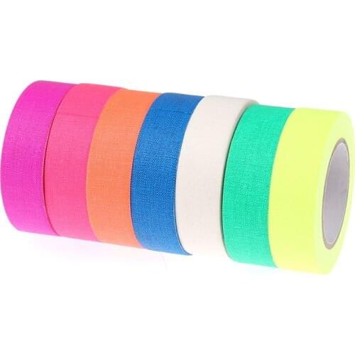 DIY Fluorescent UV Cotton Tape Night Self-Adhesive Glow In The Dark Luminous Tape For Party Floors Stages