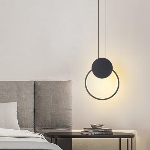 Modern LED pendant lights Nordic minimalist long line hang lamp Pendant Lamp for living room bedside Bedroom home Decor