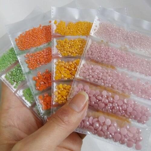 New sale Ceramic glass Rhinestone Mix size 2-6mm Flatback Rhinestones For 3D Nail Art DIY decoration free Shipping