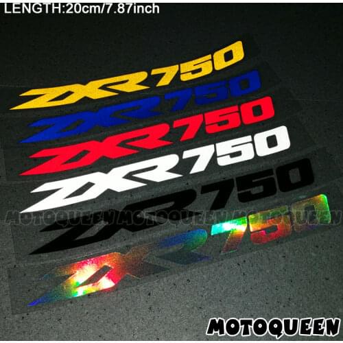 2PCS Reflective Motorcycle Wheels Fairing Helmet Side Tank Pad Decoration Logo Label Stickers Decals For Kawasaki ZXR 750 ZXR750