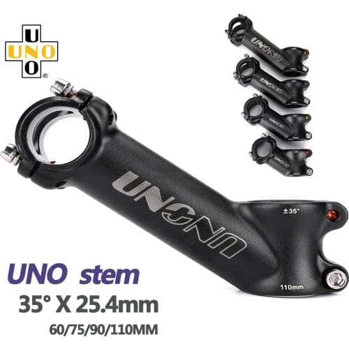 UNO MTB Stem 25.4mm Mountain Road Bike Handlebar Riser 35 Degree Bicycle Stem Extender Ultralight Aluminum Alloy
